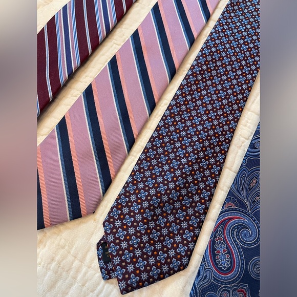 Jos. A Bank 100% Silk Tie Lot of 5 - Picture 3 of 9